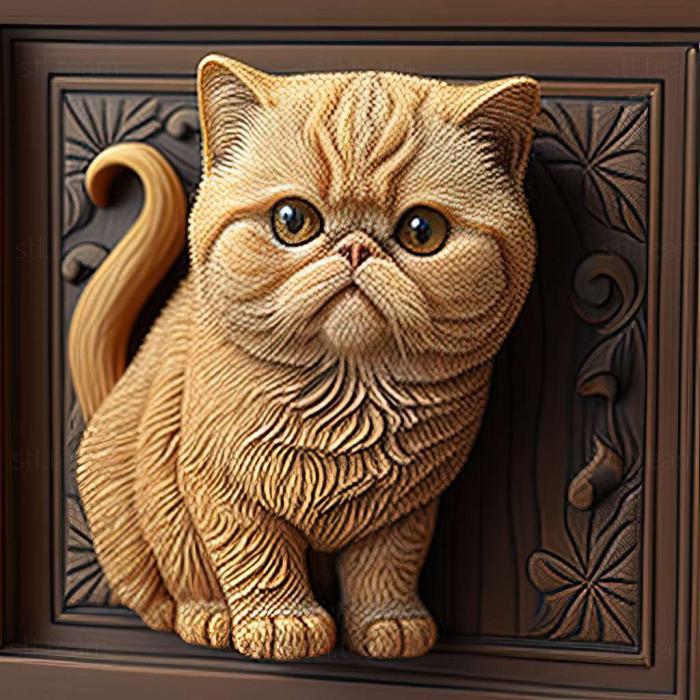3D model Exotic Shorthair cat (STL)